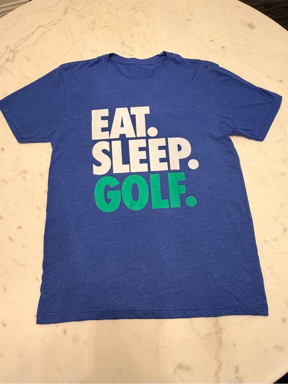 Chalktalk Sports Royal Blue 'Eat. Sleep. Golf.' Short-Sleeve Tee Size Large